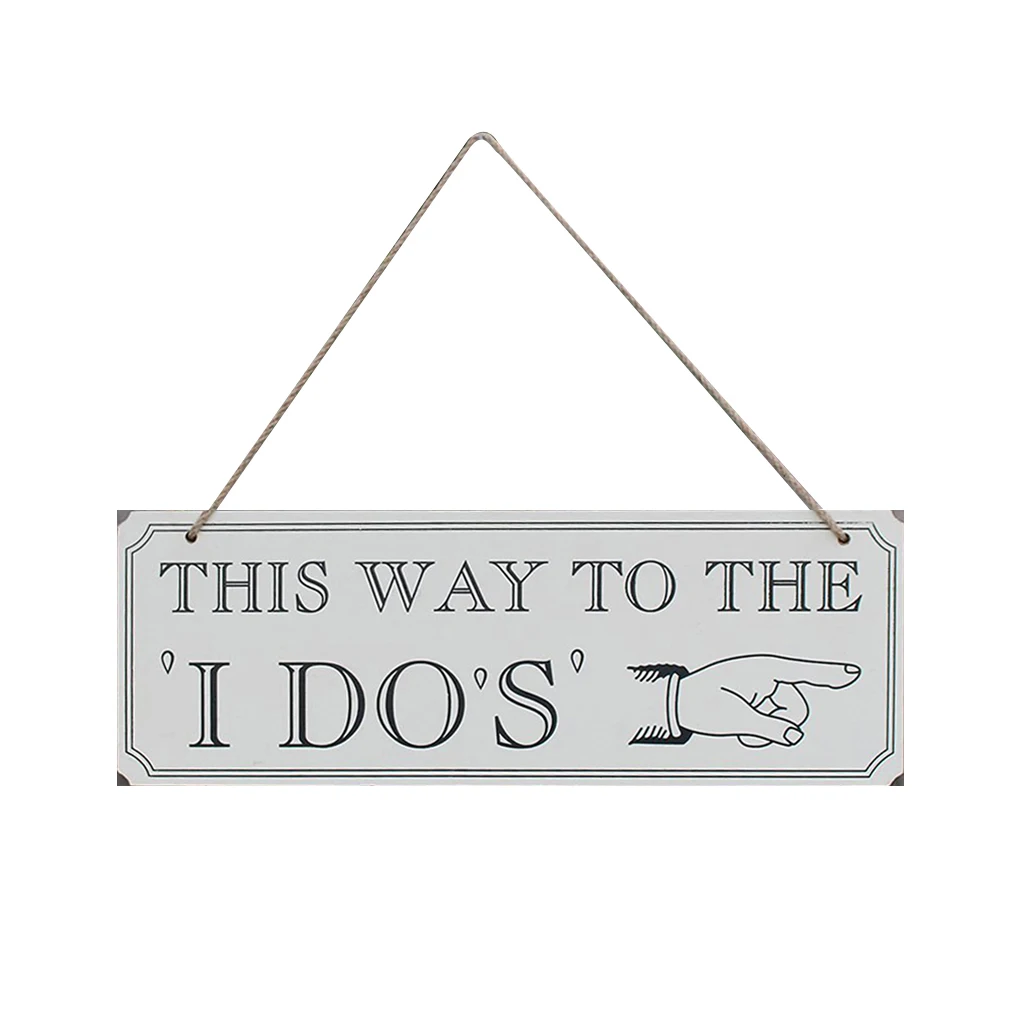 

Wooden Wedding Sign Wedding Indicator Hanging Board Wedding Direction Arrow Sign