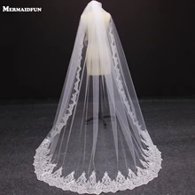 Новинка 2 метра один слой с блестками прямоугольная скатерть с цветами вуаль с расческой 2 м белая слоновая кость для новобрачных вуаль