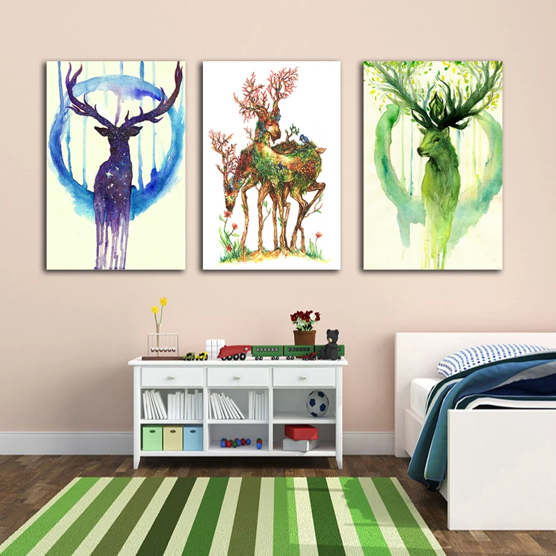 Kids Room Canvas Art 2 Pcs Modern Animal Peacock Canvas Painting Kids Room Canvas Art 2 Pcs Modern Animal Peacock Canvas Painting