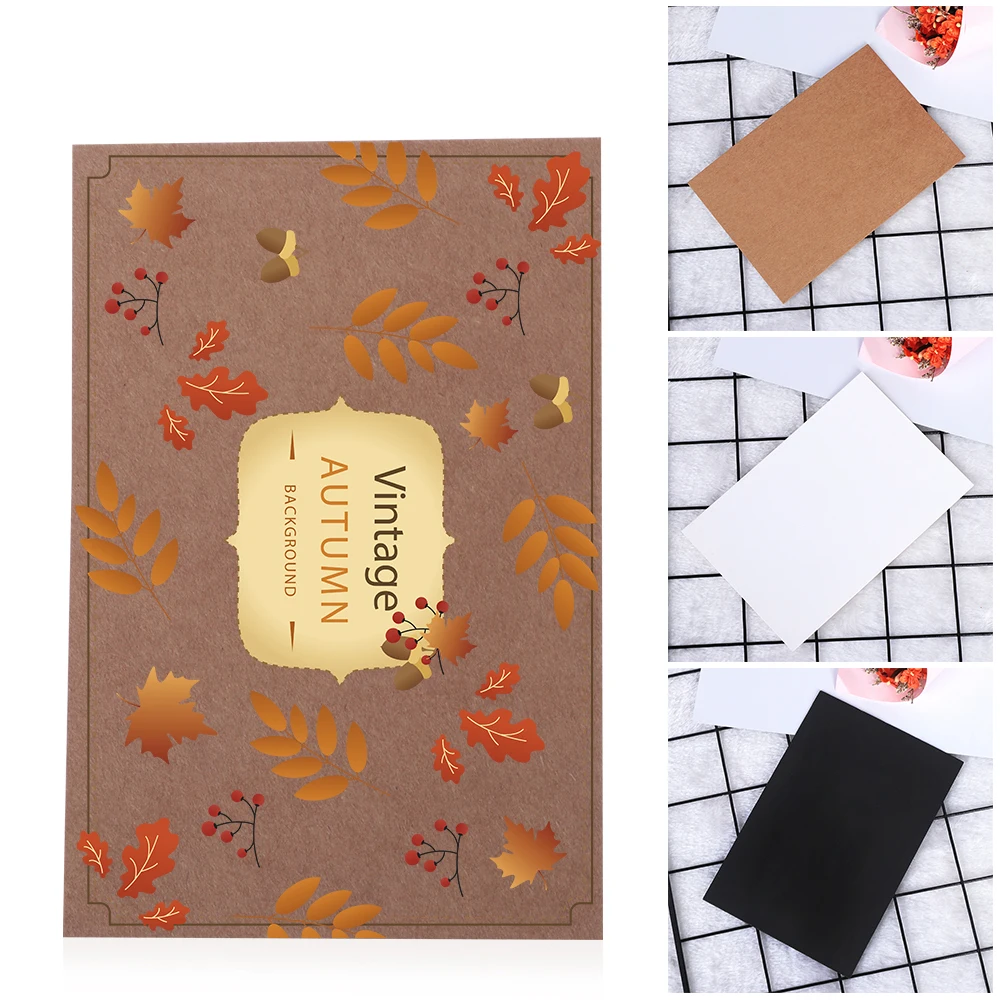 

10 PCS/Set Classic Vintage Blank Kraft Paper Postcard Hand Drawing DIY Graffiti Retrospect Pack Blank Greeting Card