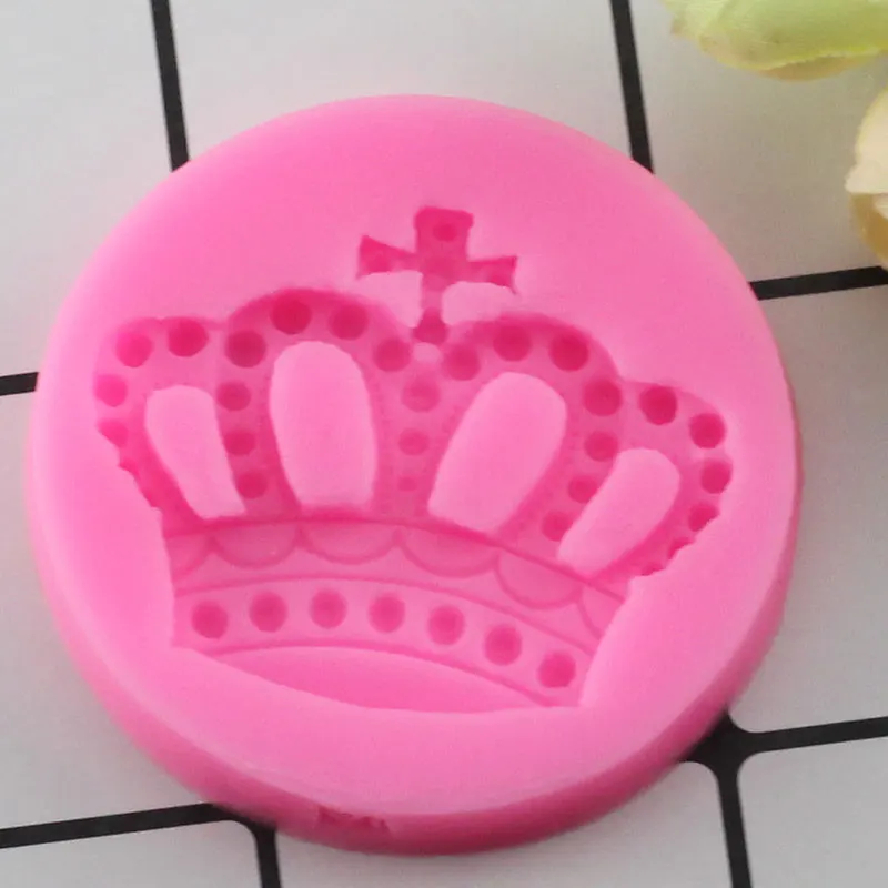 

Mujiang 3D Imperial Crown Chocolate Silicone Molds Cupcake Fondant Cake Decorating Tools Fimo Clay Jelly Candy Moulds