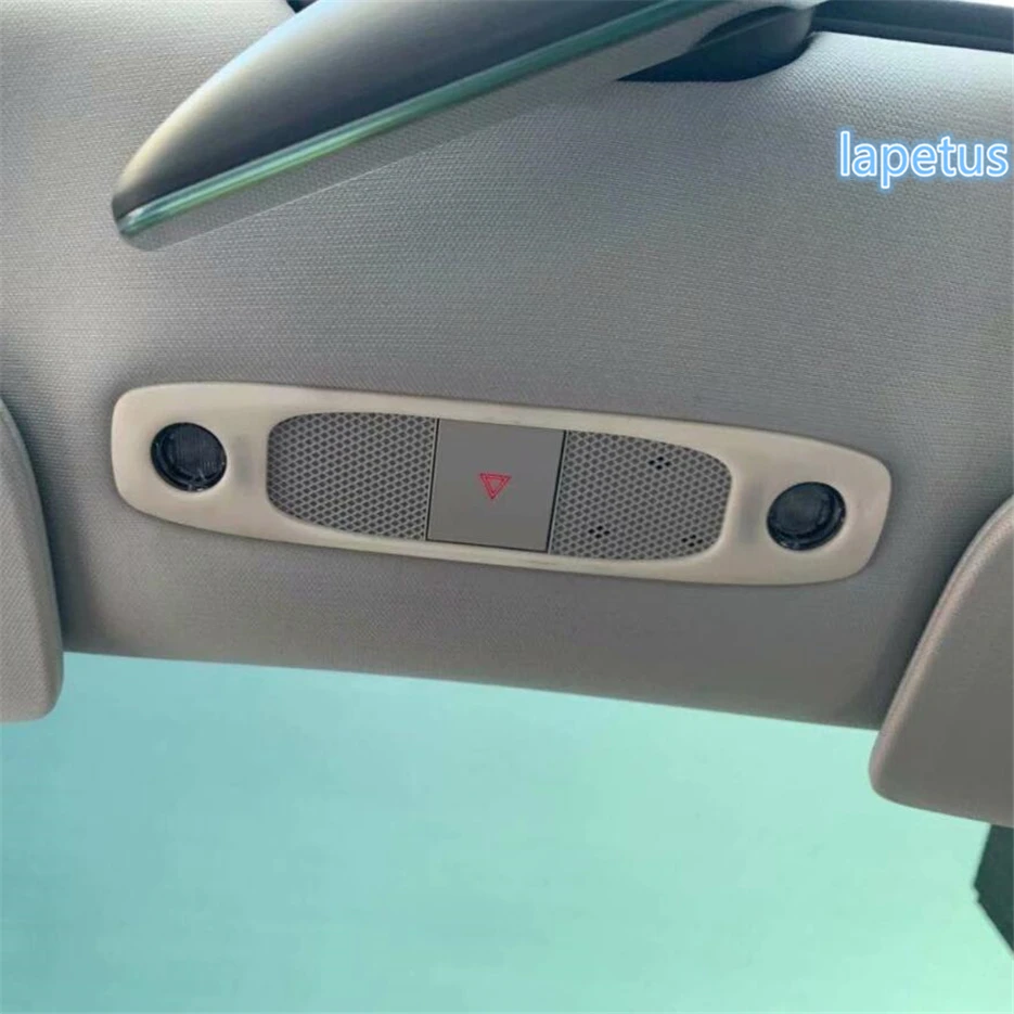 

Lapetus Front + Rear Seat Upper Roof Reading Lights Lamp Decoration Frame Cover Trim 2 Pcs Fit For Tesla Model 3 2018 2019 ABS