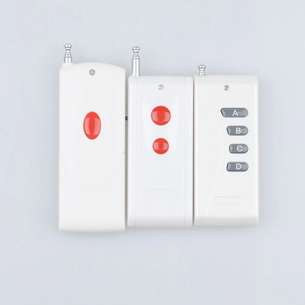 

RF Radio Remote Controller 50-1000m Long Range Far Distance Transmitter 315/433MHZ 1/2/4 Button Remote Transmitter