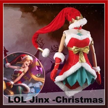 Новая игра LOL Loly девушка Джинкс карнавальный костюм женский