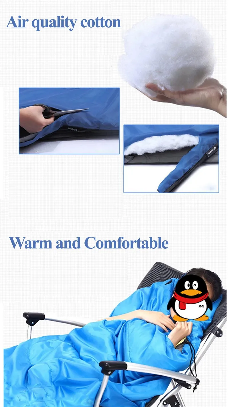 WEST BIKING, мини спальный мешок для кемпинга, 180*75 см, хлопковые спальные мешки+ компрессионный мешок, водонепроницаемый портативный спальный мешок