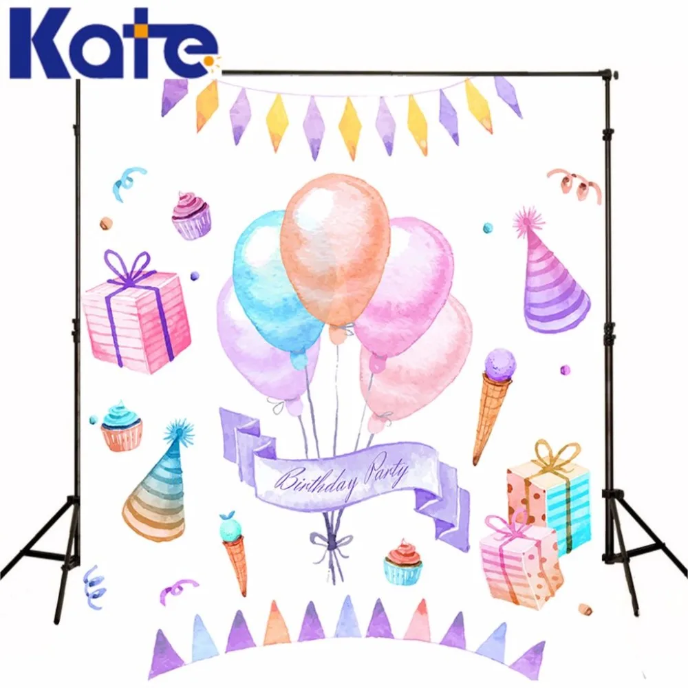 

Kate Baby Birthday Background Globos Newborn Photography Background Photography Backdrops Seamless Photo For Studio Custom