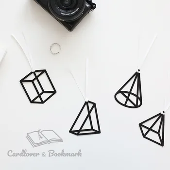 

Mathematician Series Geometry Shape Bookmark Cute Long Tail Ribbon Bookmarks Office School Supplies Kawaii Stationery
