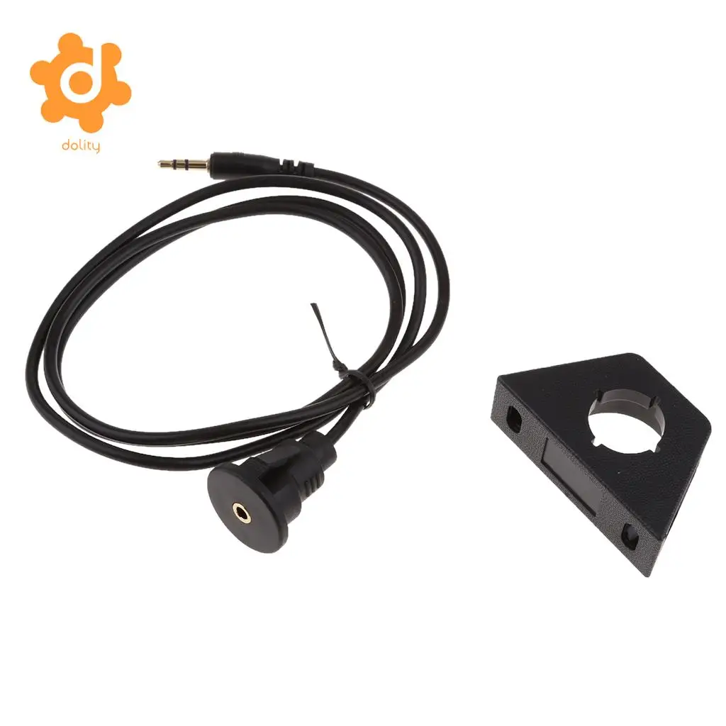 Male to Female 3.5mm AUX Extension Flush Panel Mount Cable for Boat 1 Meter