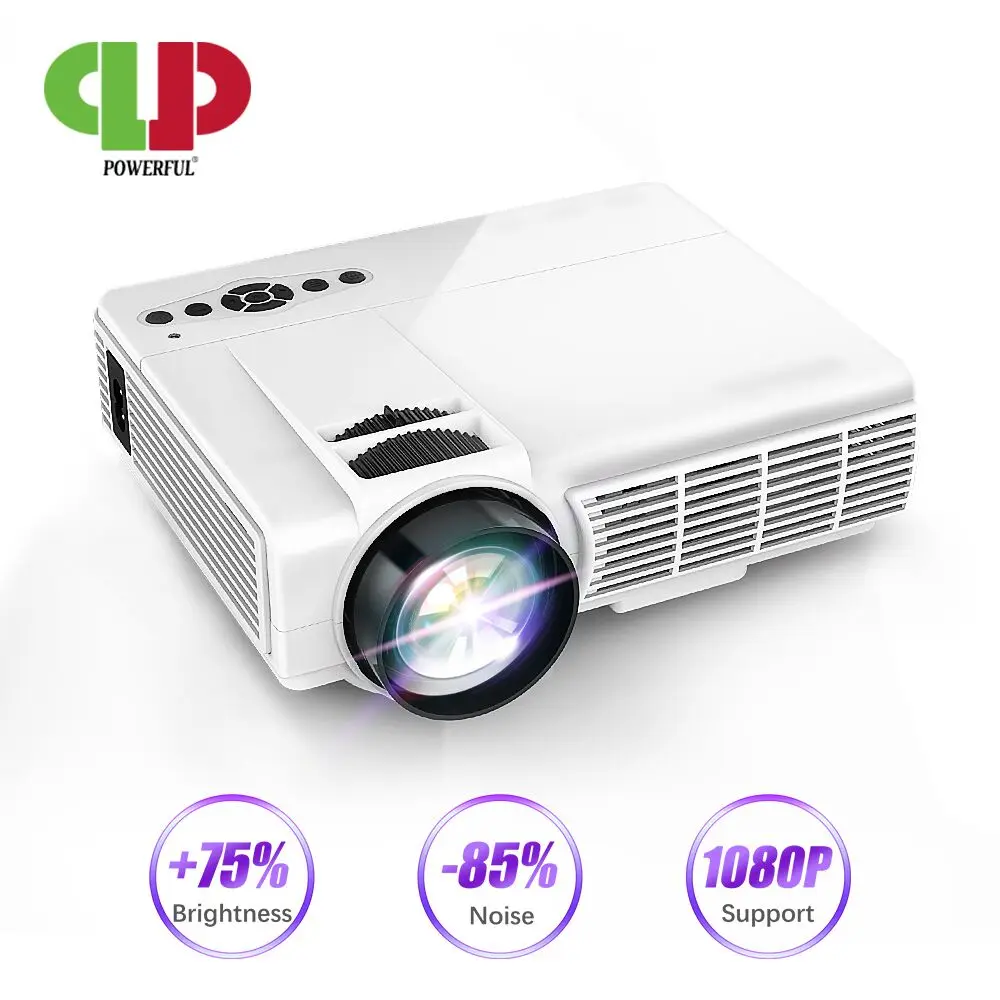 

POWERFUL Q5 Projector 720P Full-HD Mini Projetor 800*600 Resolution Wireless Sync Display with Phone Wifi Proyector Home Theater