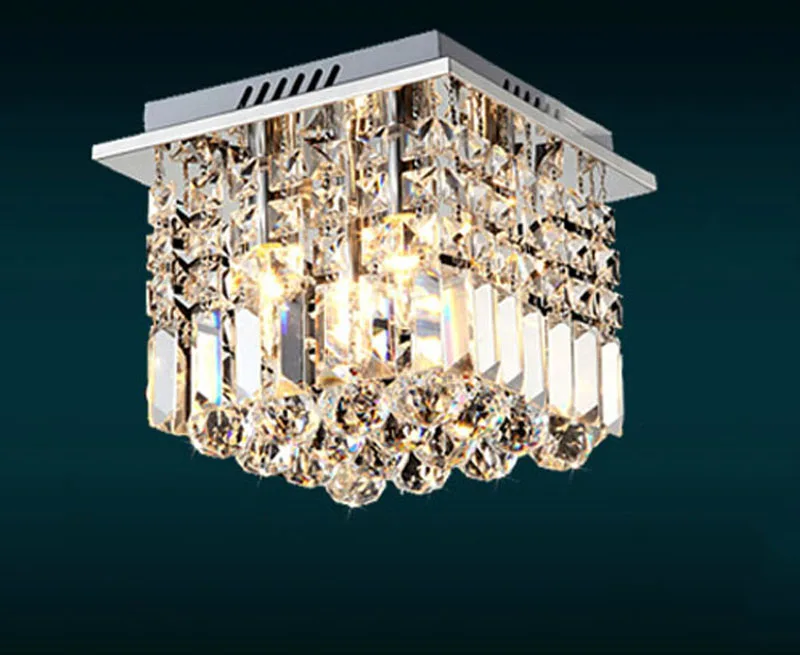 

Rectangular aisle lights crystal corridor lights LED restaurant hall lights balcony Xuan Guan Deng modern ceiling lamps
