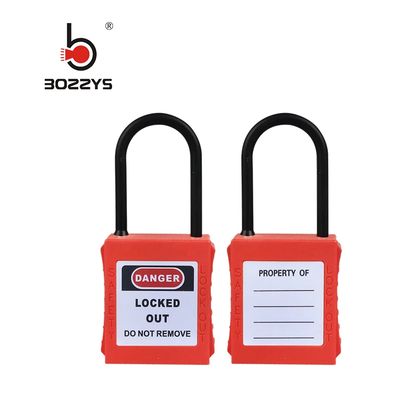 BOZZYS Engineering safety padlock nylon insulated lock beam 4MM thin