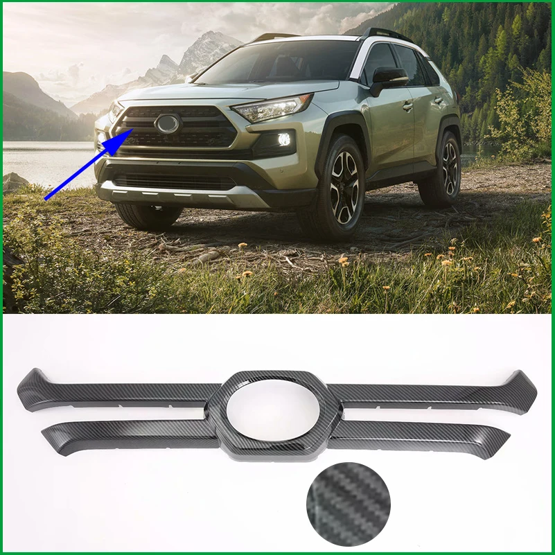 Для Toyota RAV 4 RAV4 Adventure 2019 2020 Решетка переднего бампера Гриль Крышка логотипа