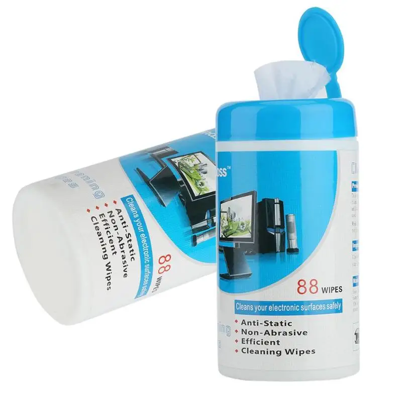 88pcs Soft Cleaning Wipes Decontamination for Laptop Monitor LCD TV Screen