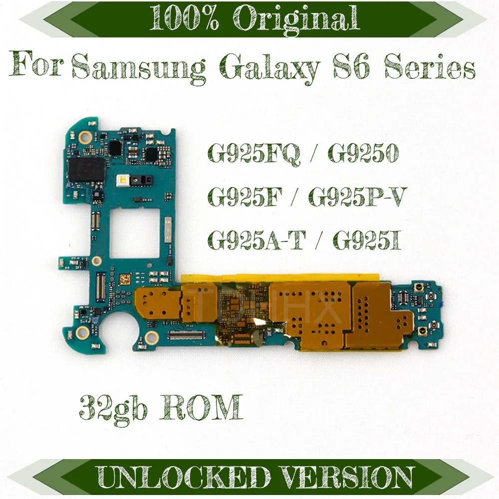 Оригинальная материнская плата разблокирована для samsung Galaxy S6 G925F материнская плата с полным чипом материнская плата Версия ЕС