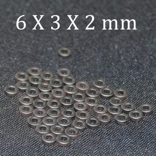 Best Price 50pcs Ferrite Core EMI Filter 6X3X2 mm Cores Ring Anti-Parasitic Toroide Toroidal Bead Coil Ferrites Ferrous Suppression DIY KIt Best Price 50pcs Ferrite Core EMI Filter 6X3X2 mm Cores Ring Anti-Parasitic Toroide Toroidal Bead Coil Ferrites Ferrous Suppression DIY KIt