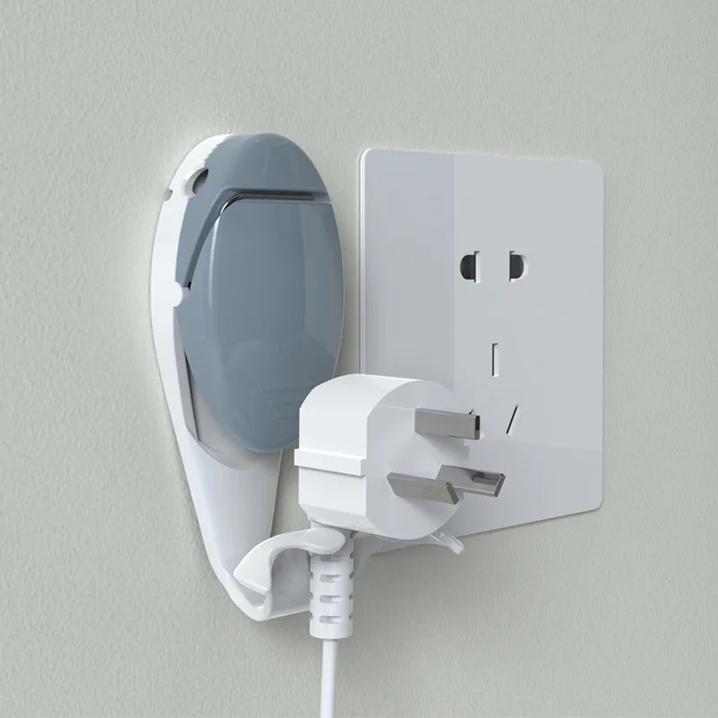 Power Wire Socket Storage Rack Whale Shape Plug Socket Holder Adhesive