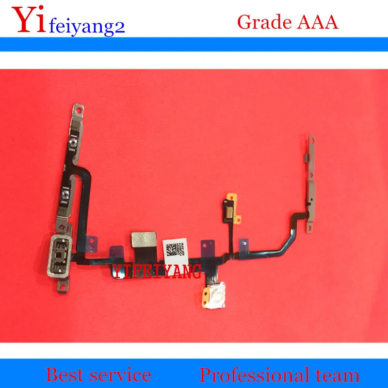 

YIFEIYANG 100% New with Metal Bracket Power switch on /off Volume Mute Button flex Cable Assembly For iPhone 8 Plus 5.5" 8P