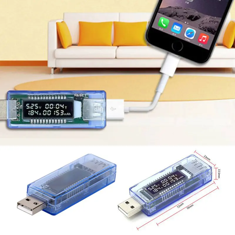 USB гаджеты Мобильный USB зарядное устройство мобильный детектор напряжения напряжение ток и напряжение Амперметр Вольтметр