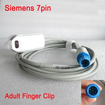 

Compatible Siemens Drager SC6002XL Infinity Vista Infinity Delta 7pin Pulse Probe awt adult finger clip spo2 sensor