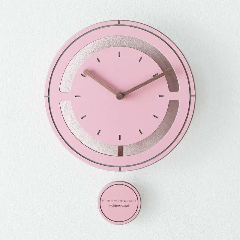 Stylish minimalist swing home wall clock Literary style office decorative | Дом и сад