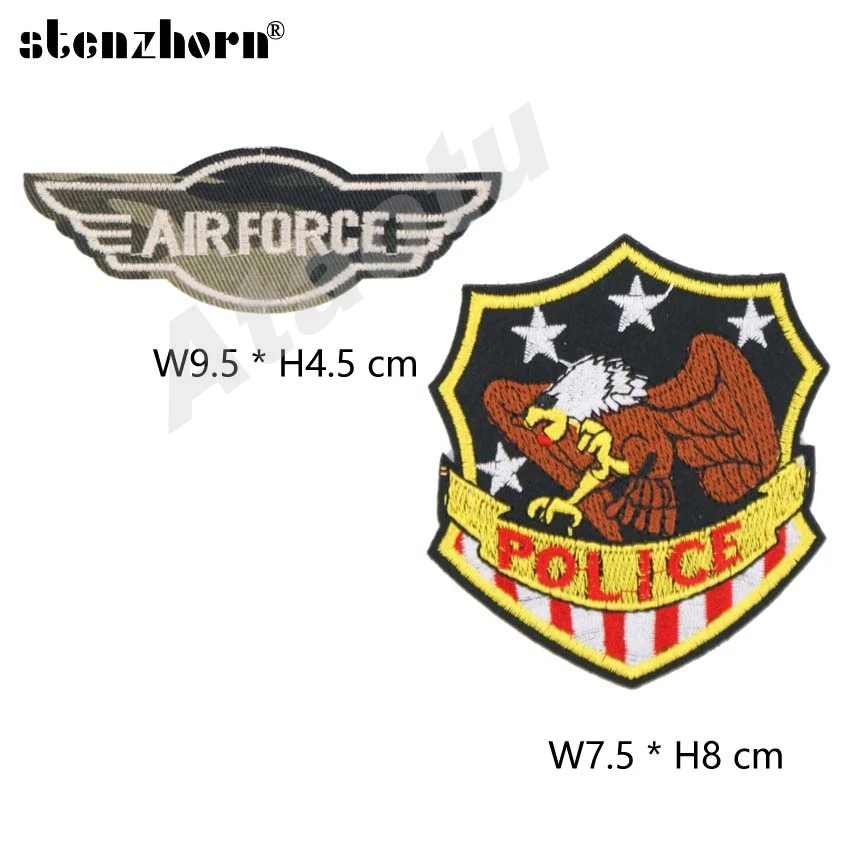 (1 шт.) вышитые армии полиции повязки патчи военно тактические мораль Звезда Орел