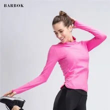 Женская рубашка для йоги, для спортзала, фитнеса, с длинным рукавом, трикотаж для йоги, женская спортивная рубашка, быстросохнущая, для бега, велоспорта, Джерси, топ, спортивная одежда