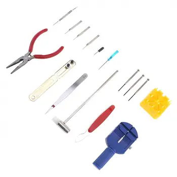 

16pcs/lot Multifunction Precision Watch Opening Repair Combination Tools with Storage Canvas Bag for Home / Office Use