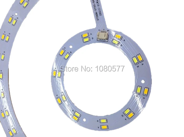21 Вт x2 двойной Цвет светодиодный свет печатной SMD 5730 светодиодный pcb модернизации магнитная доска переделать пластины с Драйвером и