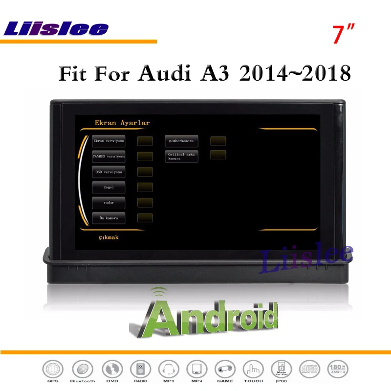 Top Liislee Car Android GPS Navi Navigation System For Audi A3 / MQB / 8V 2014~2018 Radio Audio Video Multimedia No CD DVD Player 2