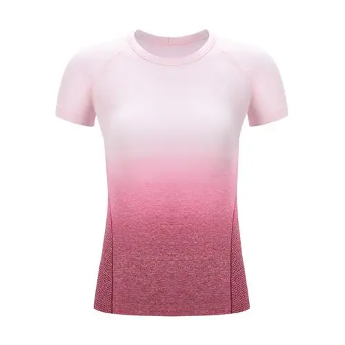 NWT Спортивная рубашка с круглым вырезом тройной цвет Повседневная короткий рукав круглый вырез свободная туника футболка рубашка блузка Топы - Цвет: Redmix