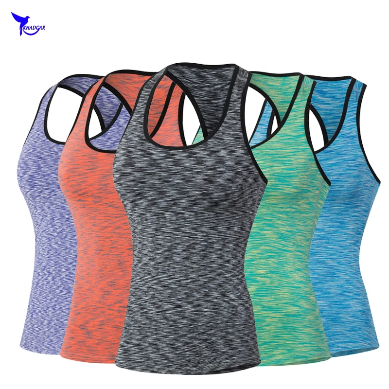 

Compression Running Tank Tops Women Gym Fitness Yoga Vest Quick Dry Singlets Bodybuilding Jogging Clothes Sport Sleeveless Shirt