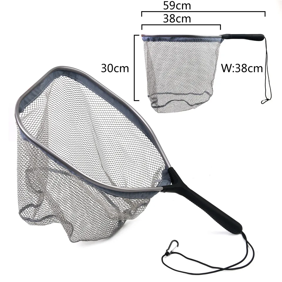 Maximumcatch Fly Fishing Landing Net LCN 09 aluminum frame with rubber ...