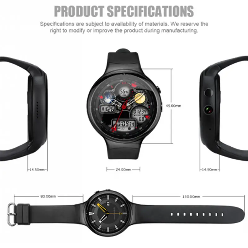 Смарт-часы Android 5,1 2G Оперативная память и 16G Встроенная память smart watch MTK6580 1,3" 3g Bluetooth, Wi-Fi, Gps и часы, герои в масках, для IPhone Xiaomi PK X5 D5