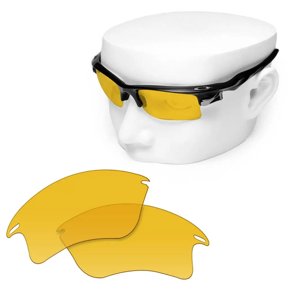 OOWLIT Replacement Lenses of HD Yellow for-Oakley Fast Jacket XL OO9156 Sunglasses | Аксессуары для одежды
