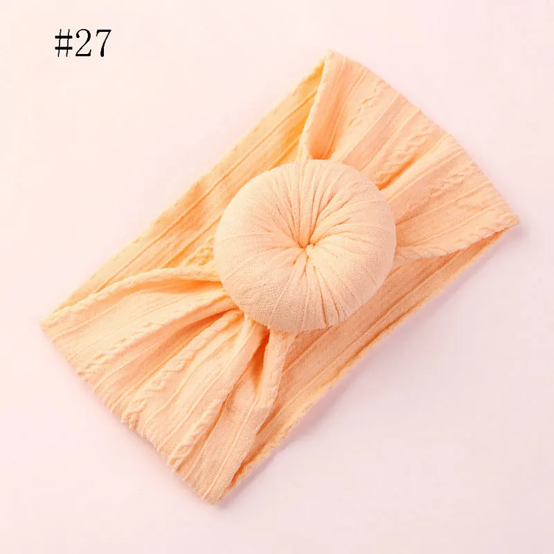 Donut Bowknot Baby Girls Headband Jacquard Fashion Headband for Girls Infant Toddler Kids Super Soft Texture Newborn Headdress7