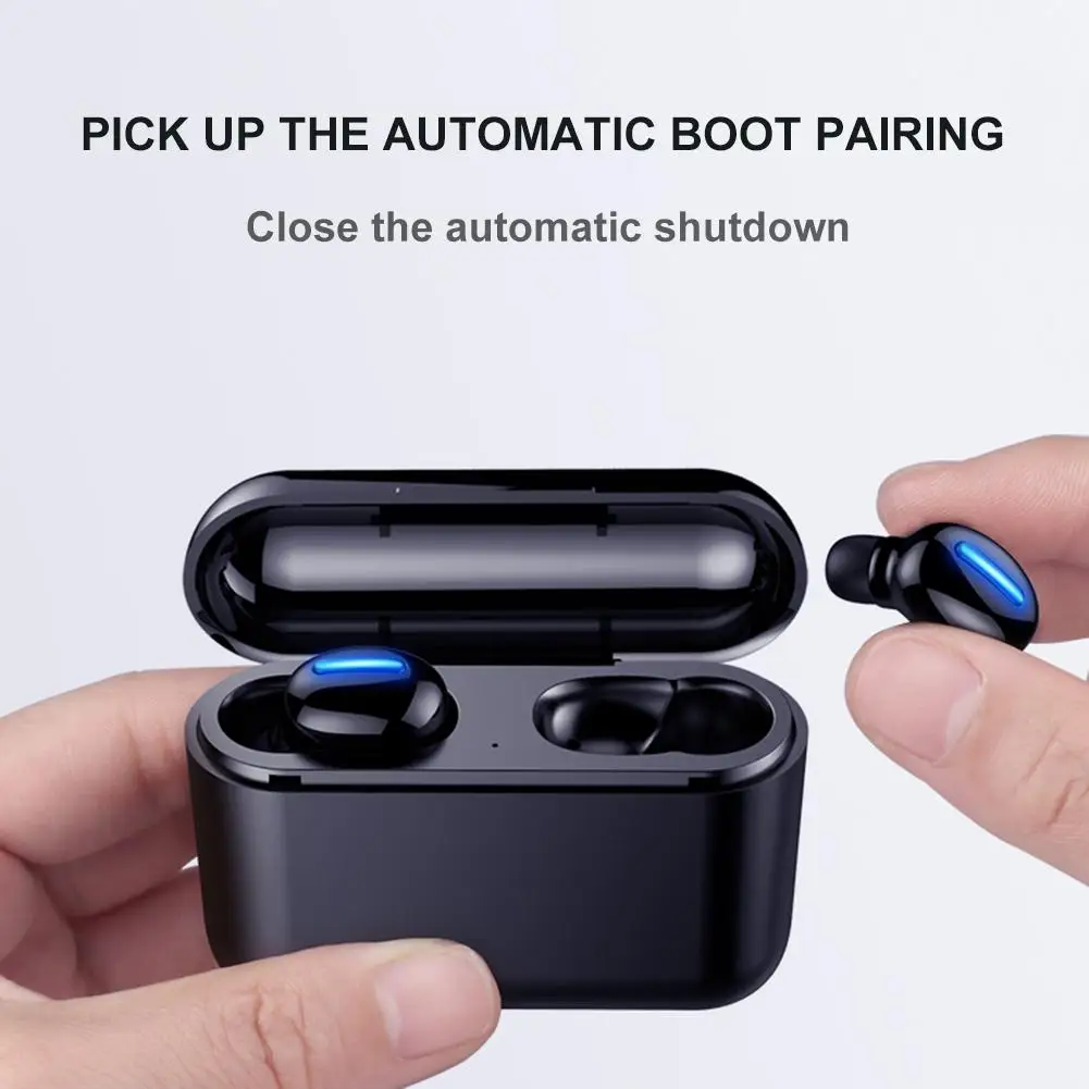 

For Amoi Q32 TWS Wireless Bluetooth 5.0 Earphone Binaural Invisible Sports Running Earphone IPX7 Super Small Mini 8D Headset