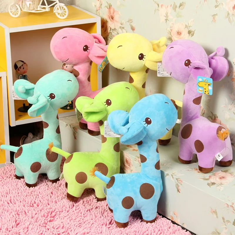 

Soft Boys and girls New 18 x 7 cm Cute Plush Giraffe Soft Toys Animal Dear Doll Baby Kids Children Birthday Gift 1pcs Hot Pop