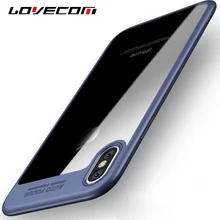 LOVECOM For iPhone 5 5S SE 6 6S 7 Plus X Case Luxury “Auto Focus” Letter PC & TPU Ultra Thin Shockproof Phone Back Cover Cases