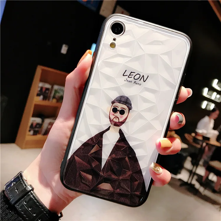 GlamPhone Чехол Diamond Leon/Профессиональный Чехол для телефона чехол для iPhone11ProMAX 6 6S 7 8 Plus XS Max XR X Простой жесткий чехол