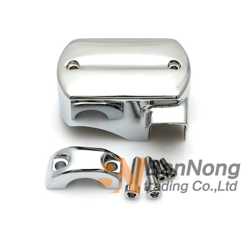 MotorcycleChromeFrontBrakeMasterCylinderReservoirCoverFor