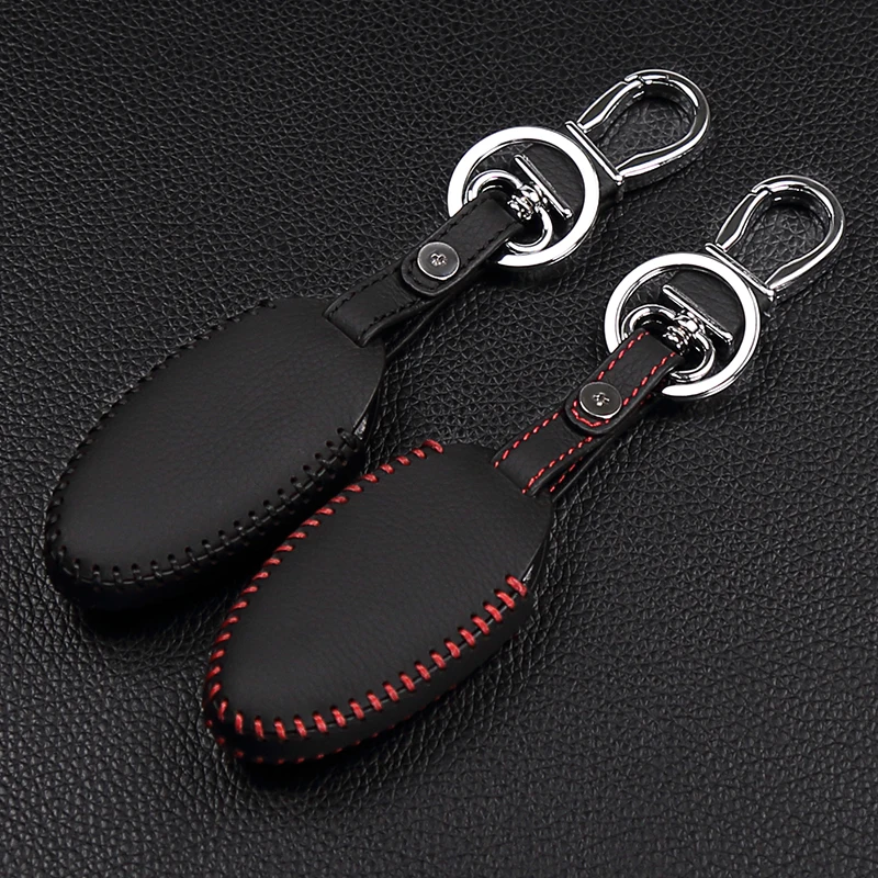 Автомобильный кожаный чехол для ключей на дистанционном управлении для Nissan Infiniti EX FX G25 G37 FX35 EX25 EX35 FX37 EX37 Q60 QX50 QX70