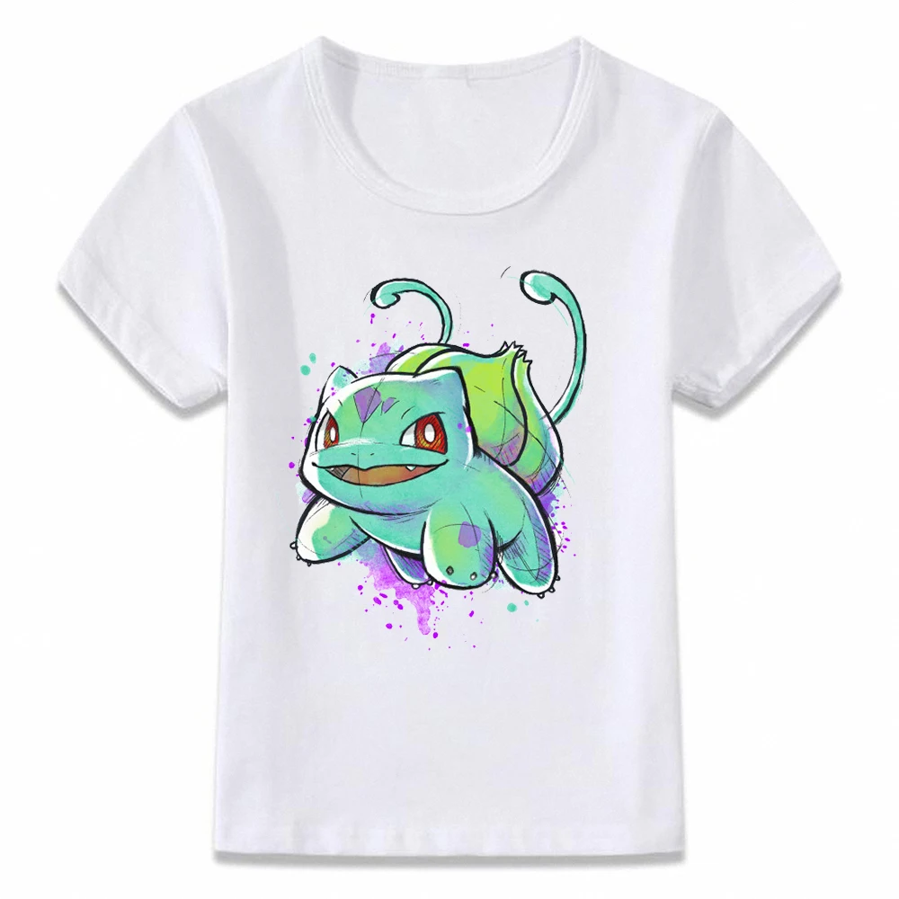Kids Clothes T Shirt Pokemon Starter Bulbasaur T shirt for Boys and