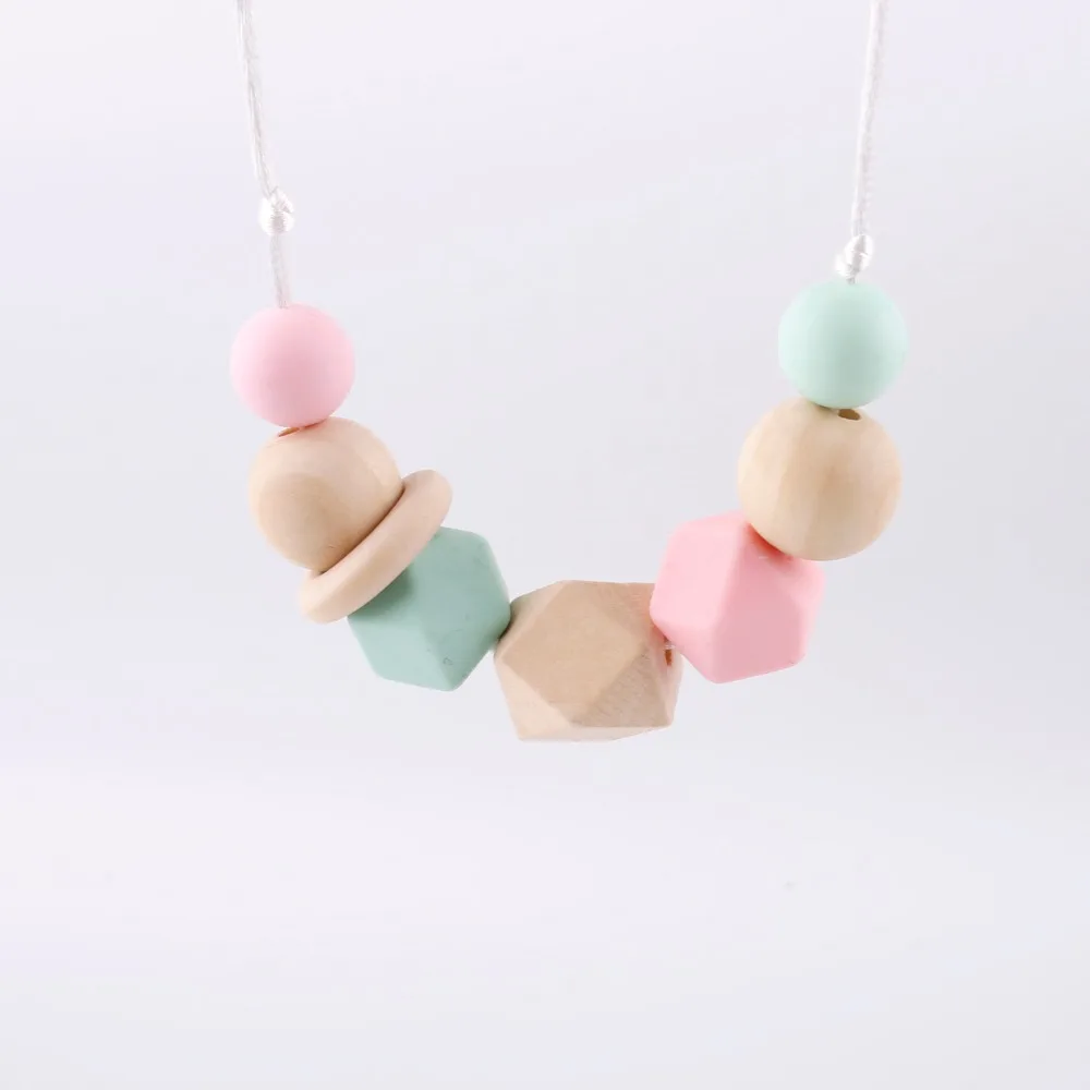 

Bite Bites Silicone Baby Teether Lovely Diy Teething Necklace Accessories Food Grade Silicone Teether Chew Pendants Baby Teether
