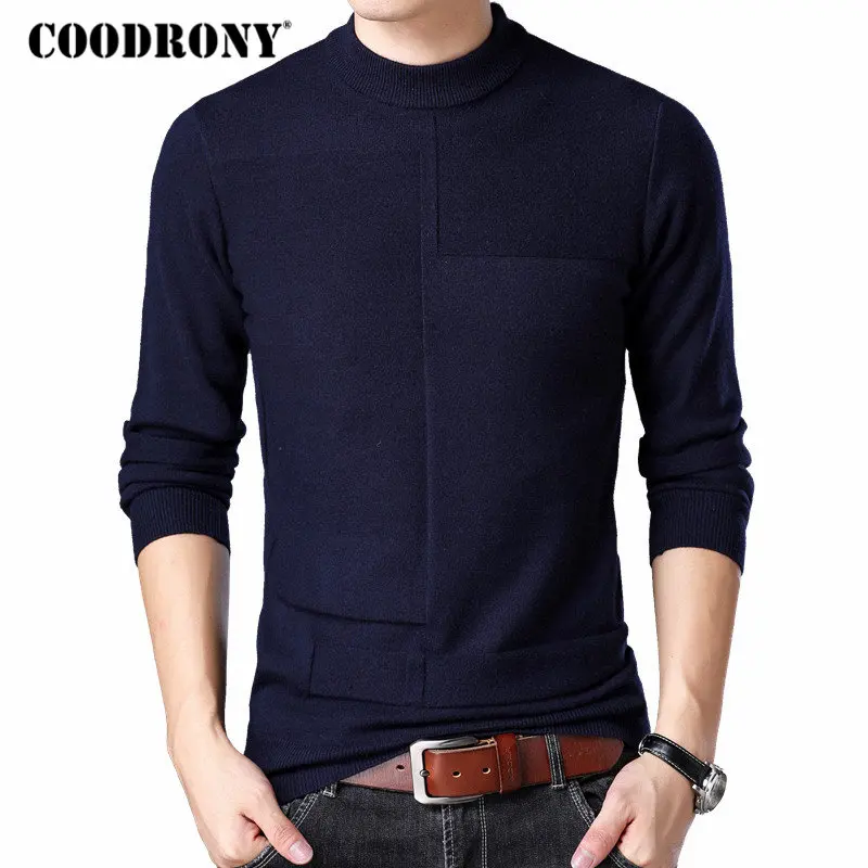 

COODRONY Christmas Sweater Men Clothes 2018 Winter Thick Warm Mens Sweaters Cashmere Pullover Men Casual O-Neck Pull Homme 8252