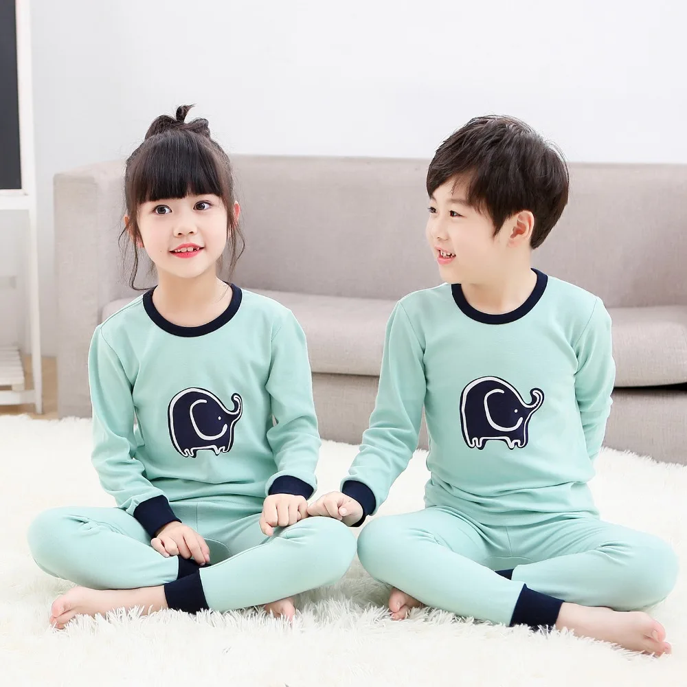 Winter Kids Boys Sleepwear Baby Girl Clothes Children Cartoon Pajamas For Boy Pyjamas Kids Nightwear Teenage Home Clothing Sets