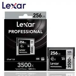 флешка Оригинальная флеш-карта Lexar CF Cfast 2,0 Карт 256G 3500X525 M/s Профессиональная Карта памяти камеры для 4 K Full HD SLR камеры