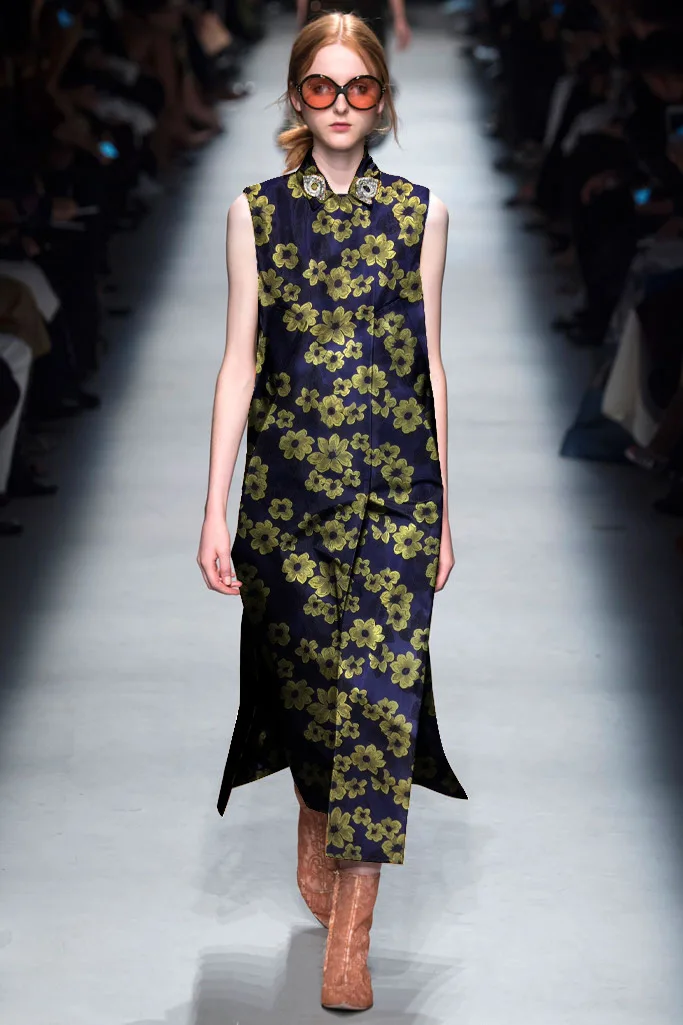 Gold jacquard brocade fabric spring and autumn windbreaker clothing