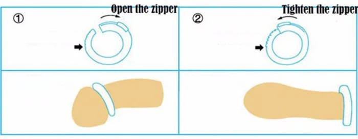 Adjustable Silicone Cock Ring Delay Penis Rings Fixed Foreskin O-Ring Male Chastity Device Sex Toys For Men Chastity Cockring 8