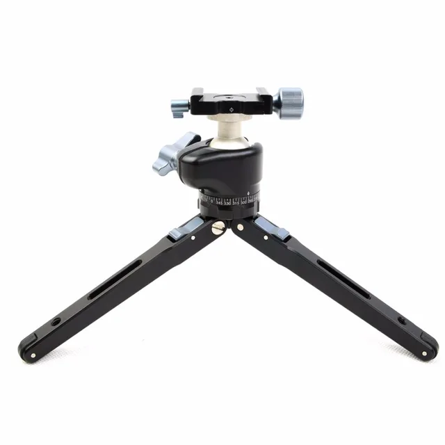 $US $79.00  FITTEST KTK-T02A Compact Portable Foldable Aluminum Tabletop Tripod Macro Mini Tripod Kit with Pano