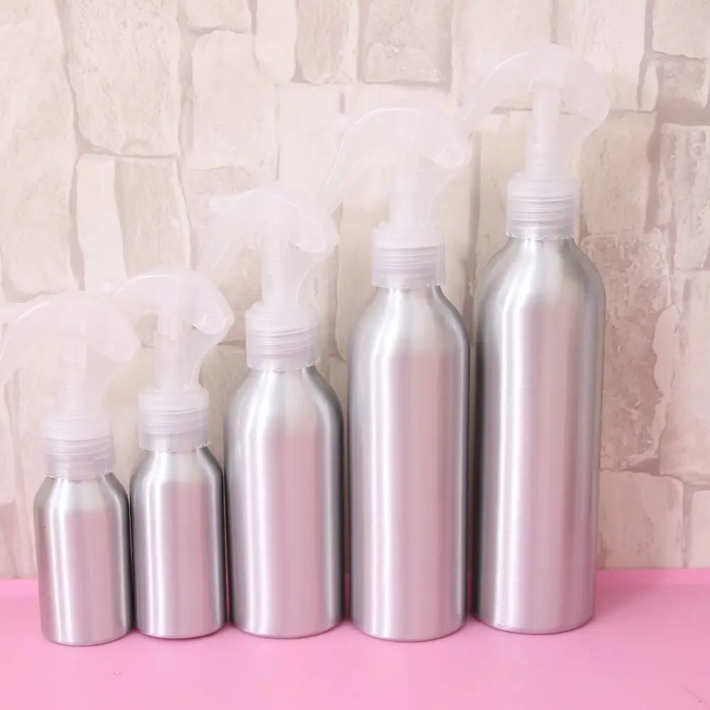 

1Pc 40/50/120/150/250ml Aluminum Mini Spray Bottle Fine Mist Refillable Cosmetic Bottle Traveler Lotion Shampoo Spray Atomizer